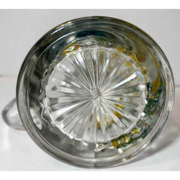 Vintage German Glass Beer Stein With Lid & Bavaria Coat Of Arms Design - Picture 10 of 10